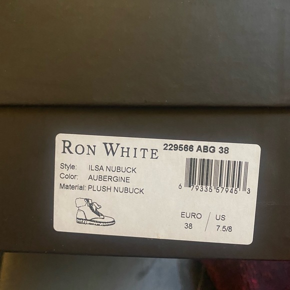 Ron White ilsa nubuck aubergine boots 38 size 7.5 weatherproof winter - Picture 8 of 10